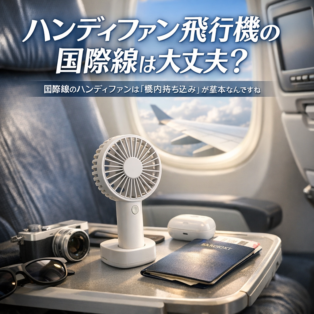 国際線のハンディファンは「機内持ち込み」が基本なんですね