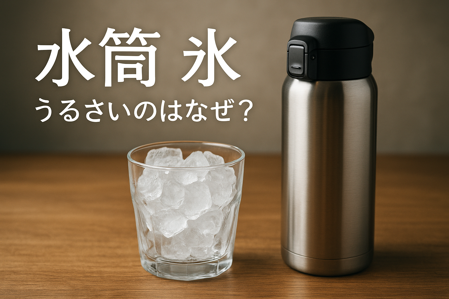 水筒 氷 うるさいのはなぜ？
