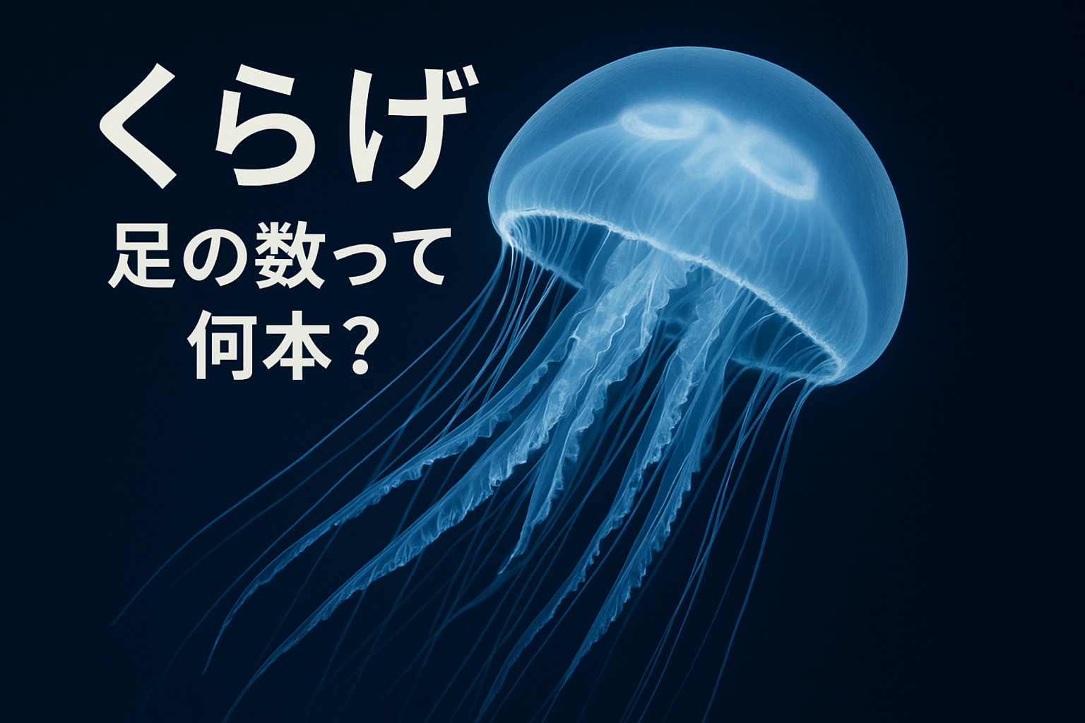 くらげ 足の数って何本？