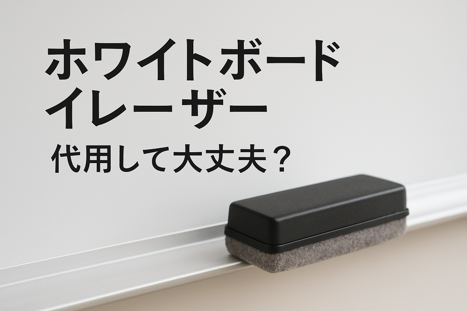 ホワイトボードイレーザー 代用して大丈夫？