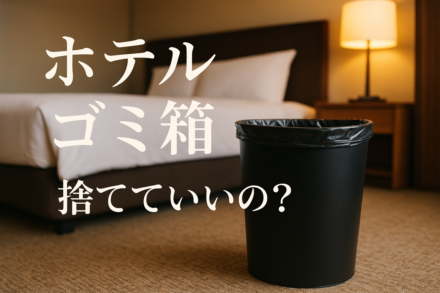 ホテル ゴミ箱 捨てていいの？