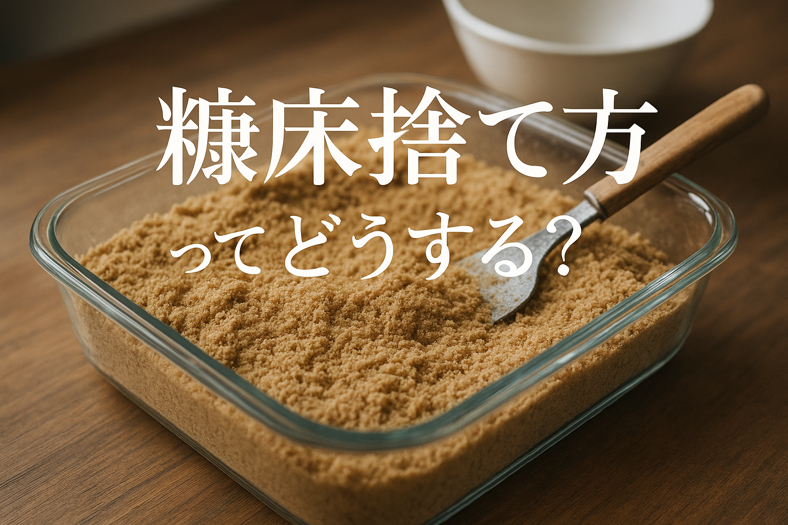 糠床捨て方ってどうする？