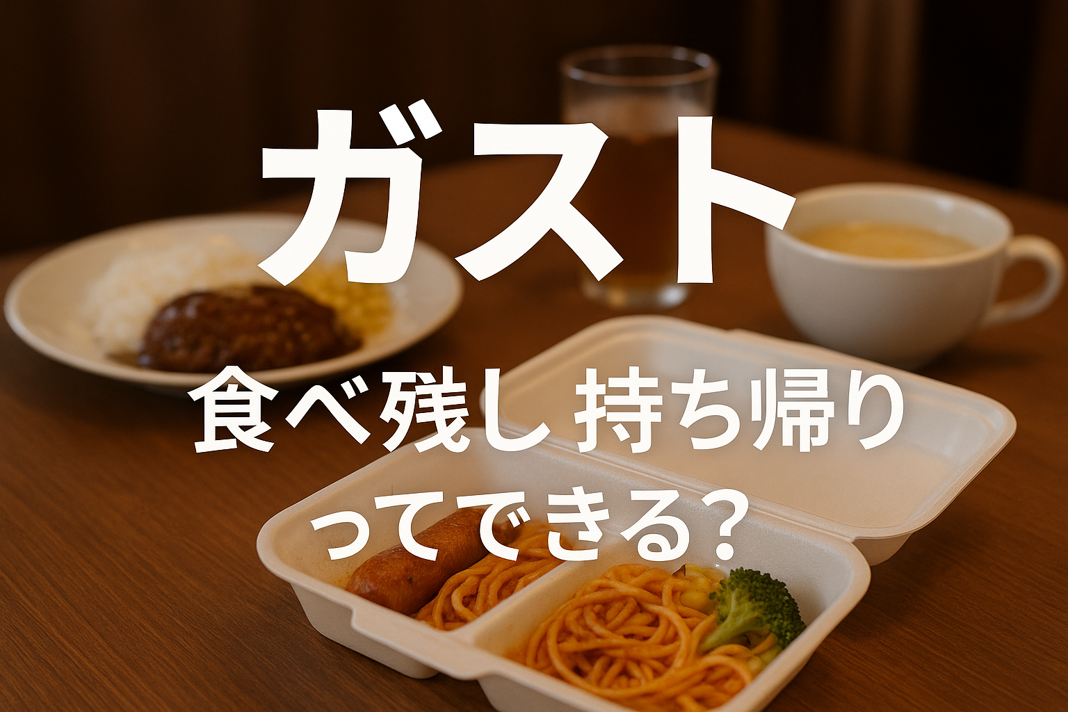ガスト食べ残し持ち帰りってできる？