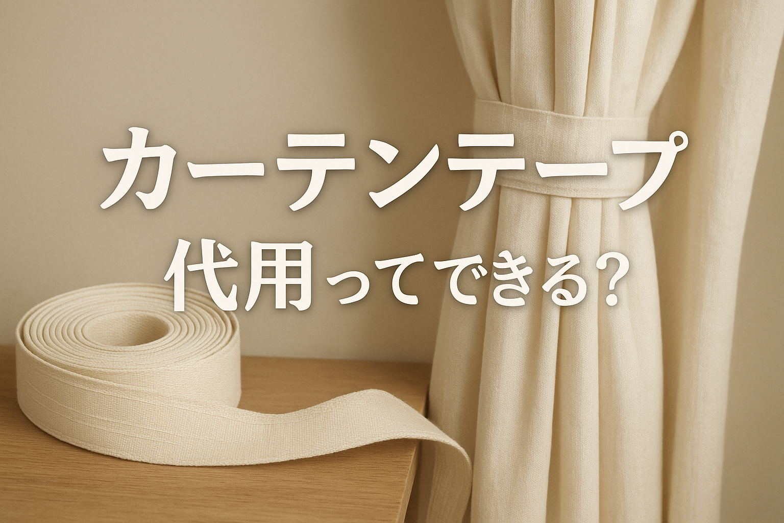 カーテンテープ代用ってできる？