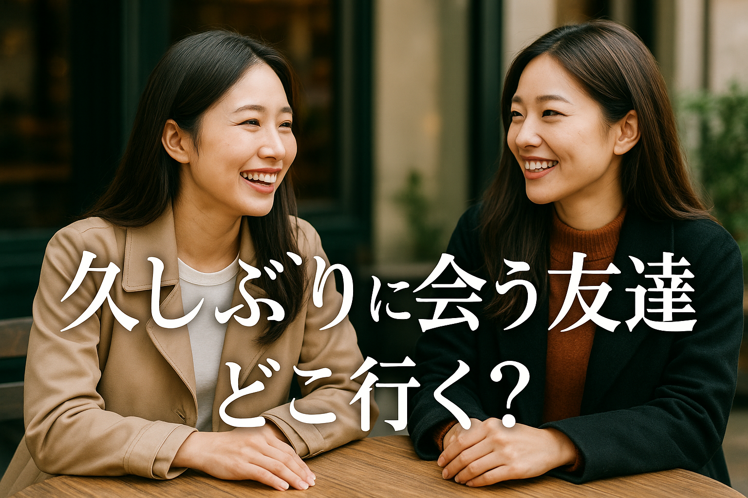 久しぶりに会う友達 どこ行く？