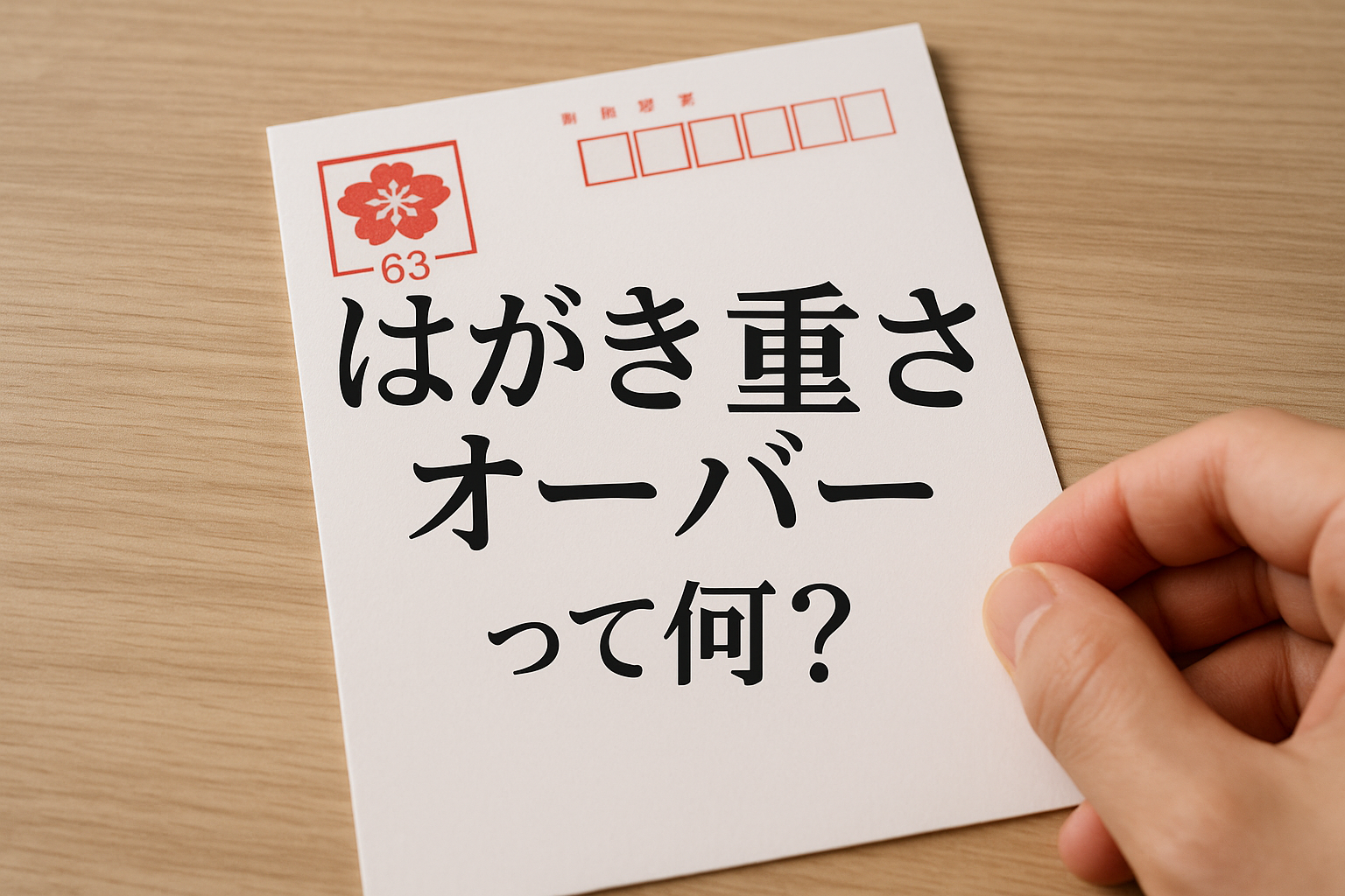 はがき重さオーバーって何？