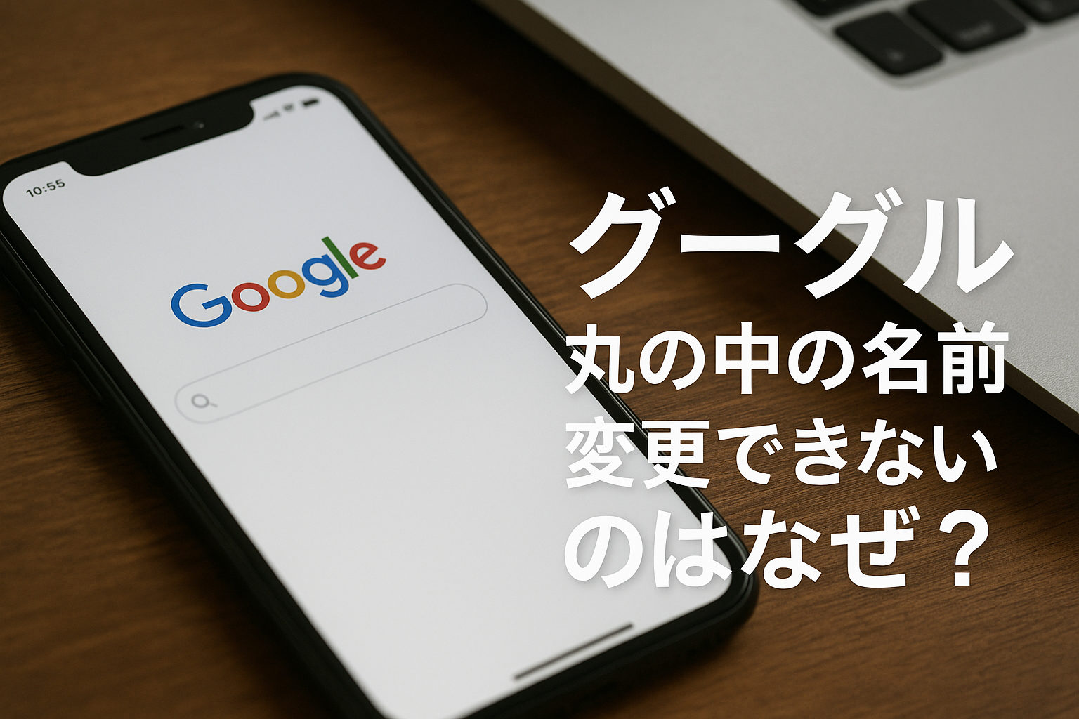 グーぐる 丸の中の名前 変更できないのはなぜ？
