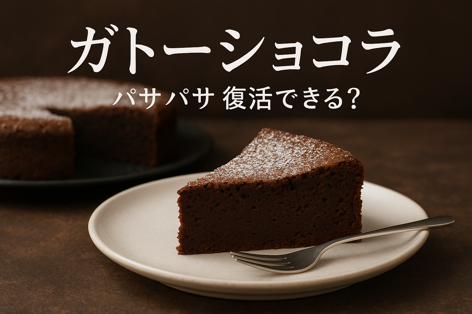 ガトーショコラ パサパサ 復活できる？