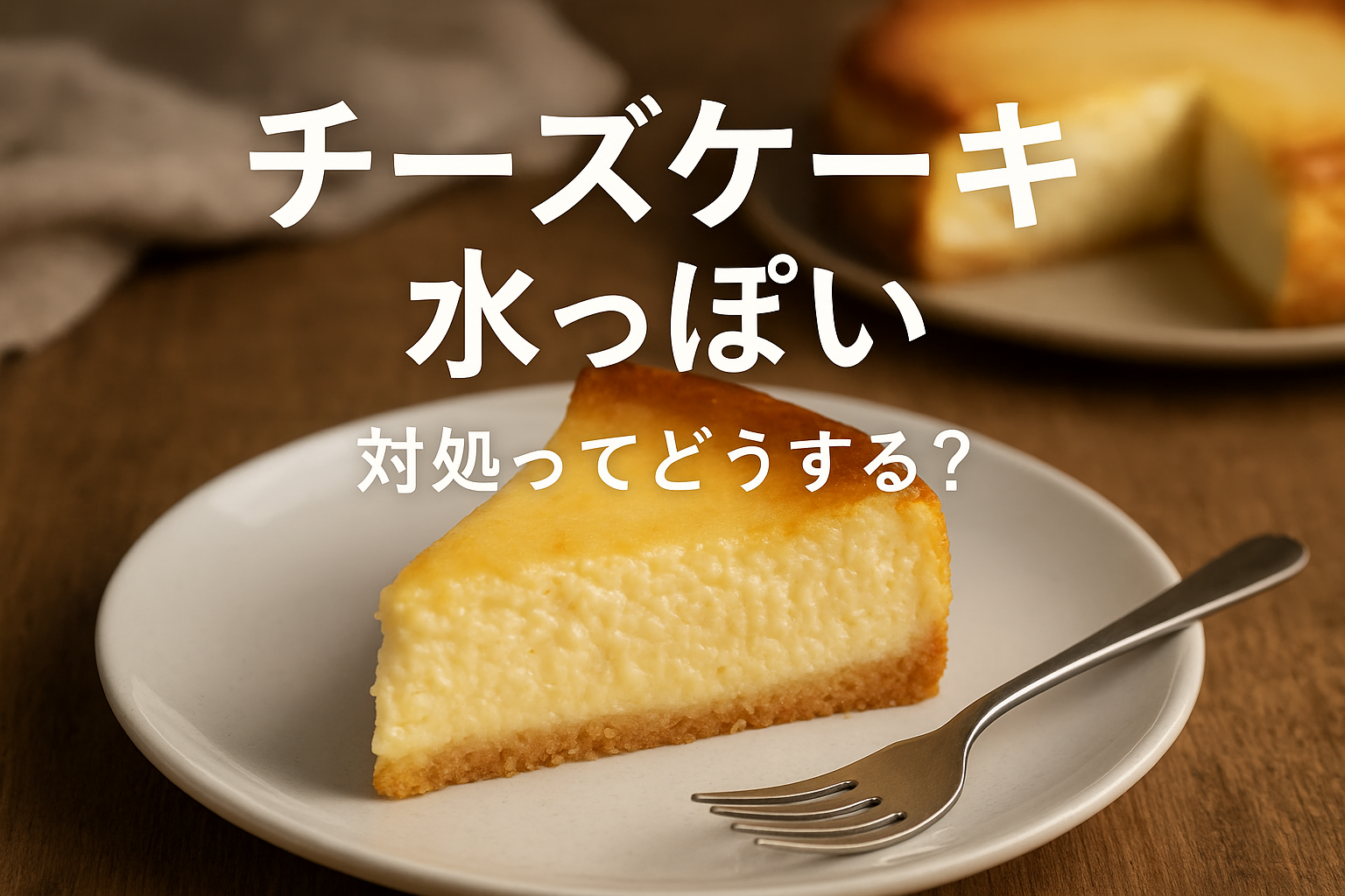 チーズケーキ 水っぽい 対処ってどうする？