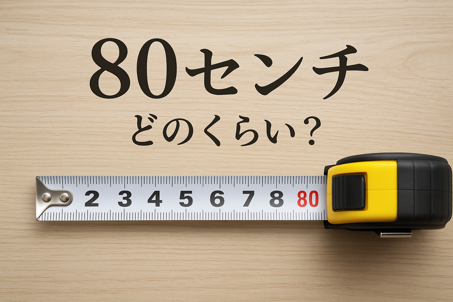80センチどのくらい？