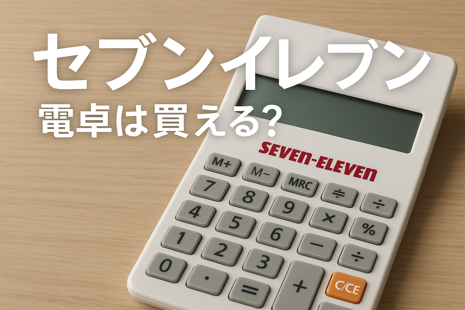 セブンイレブン 電卓は買える？