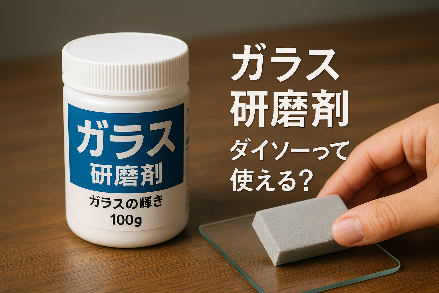 ガラス 研磨剤 ダイソーって使える？