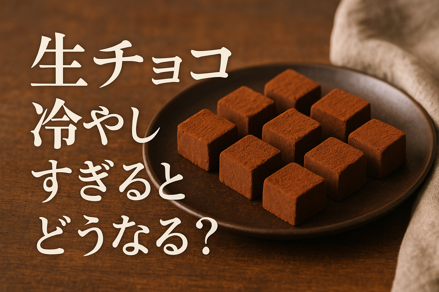 生チョコ冷やしすぎるとどうなる？