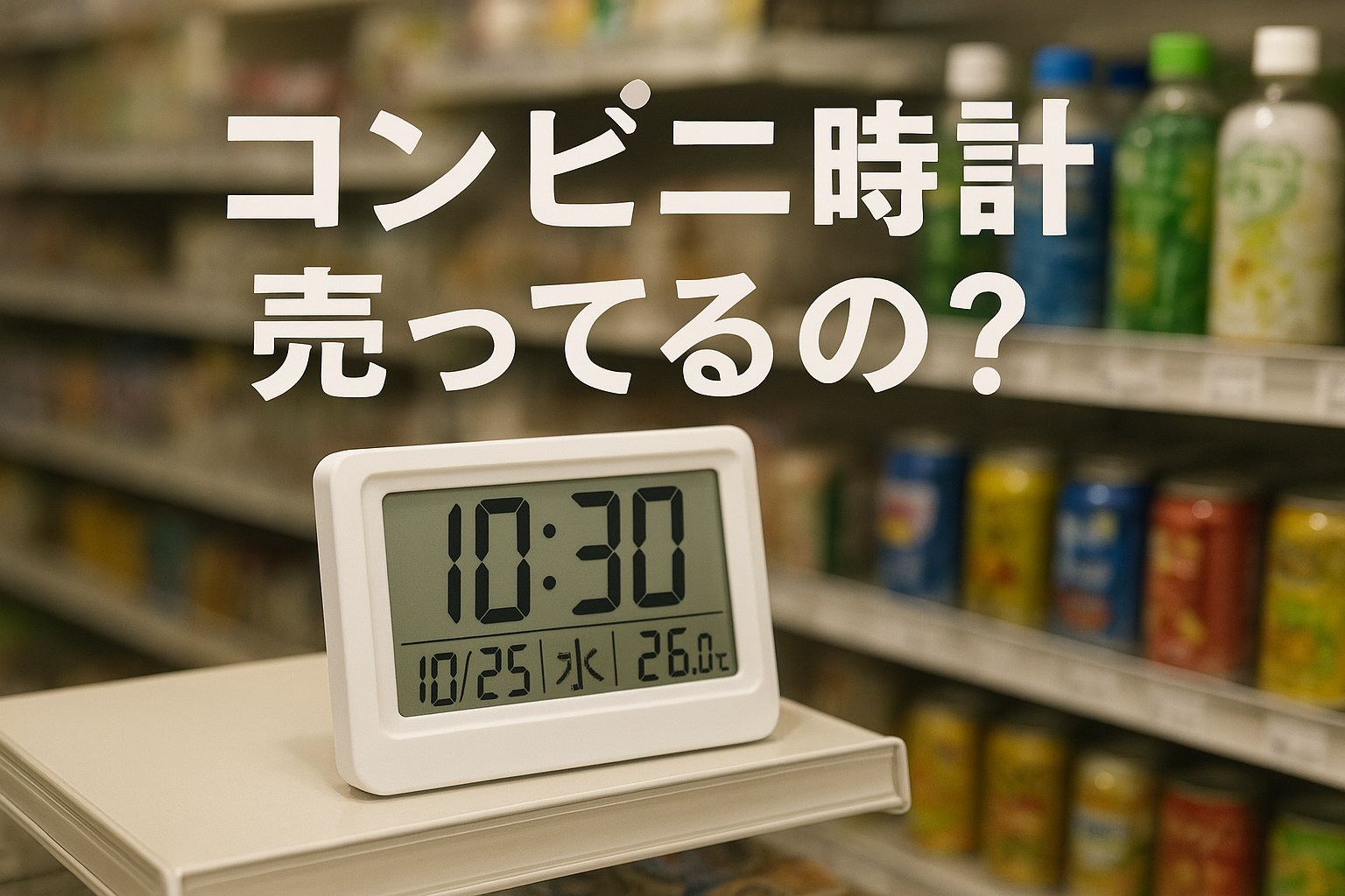 コンビニ時計売ってるの？