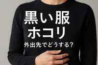 黒い服 ホコリ 外出先でどうする？