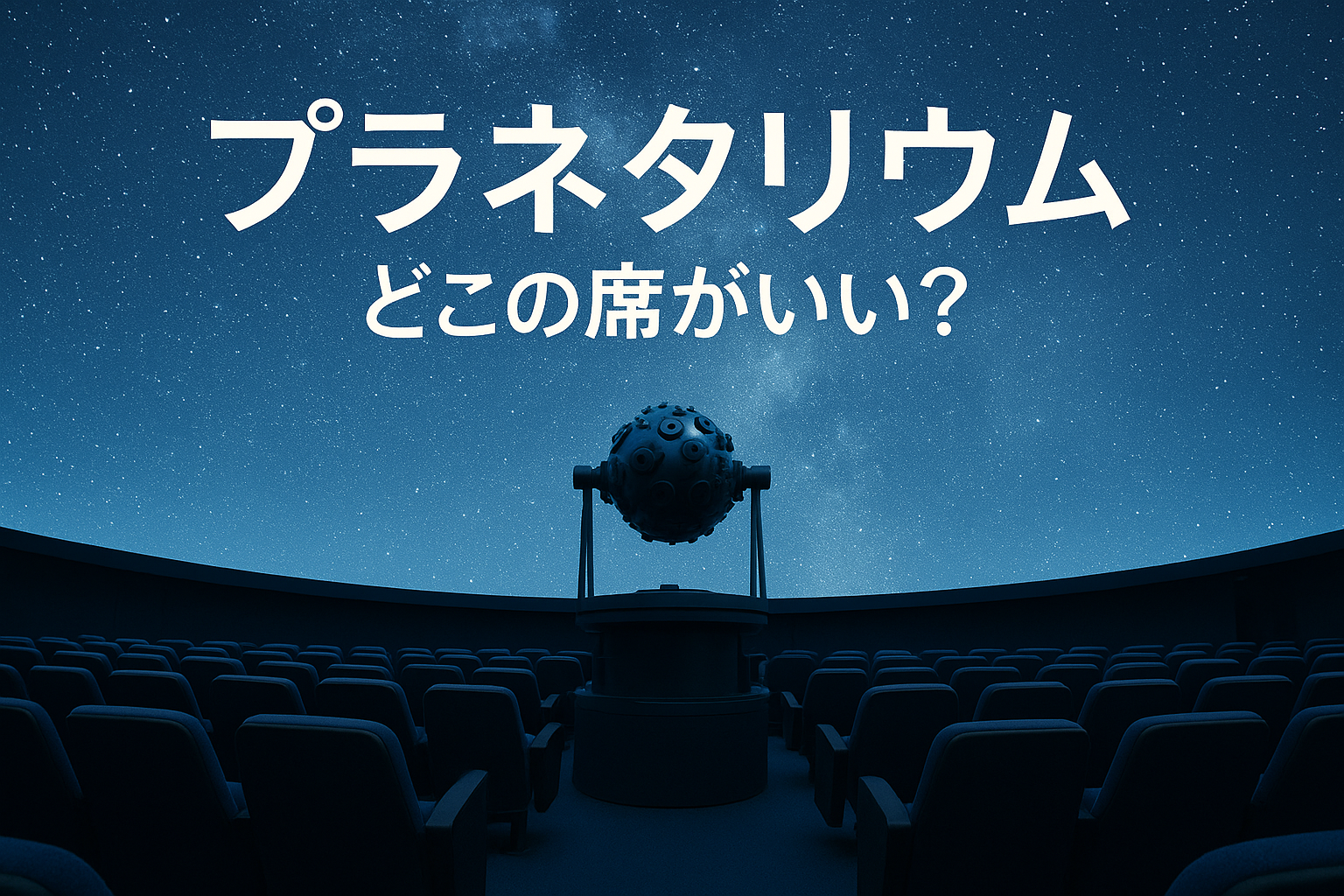 プラネタリウム どこの席がいい？