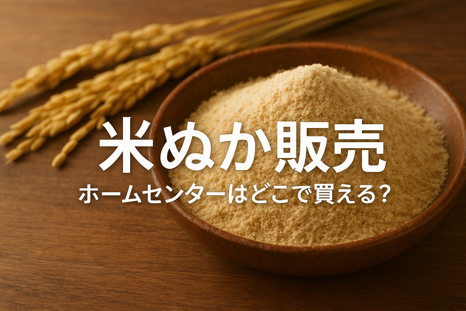 米ぬか 販売 ホームセンターはどこで買える？