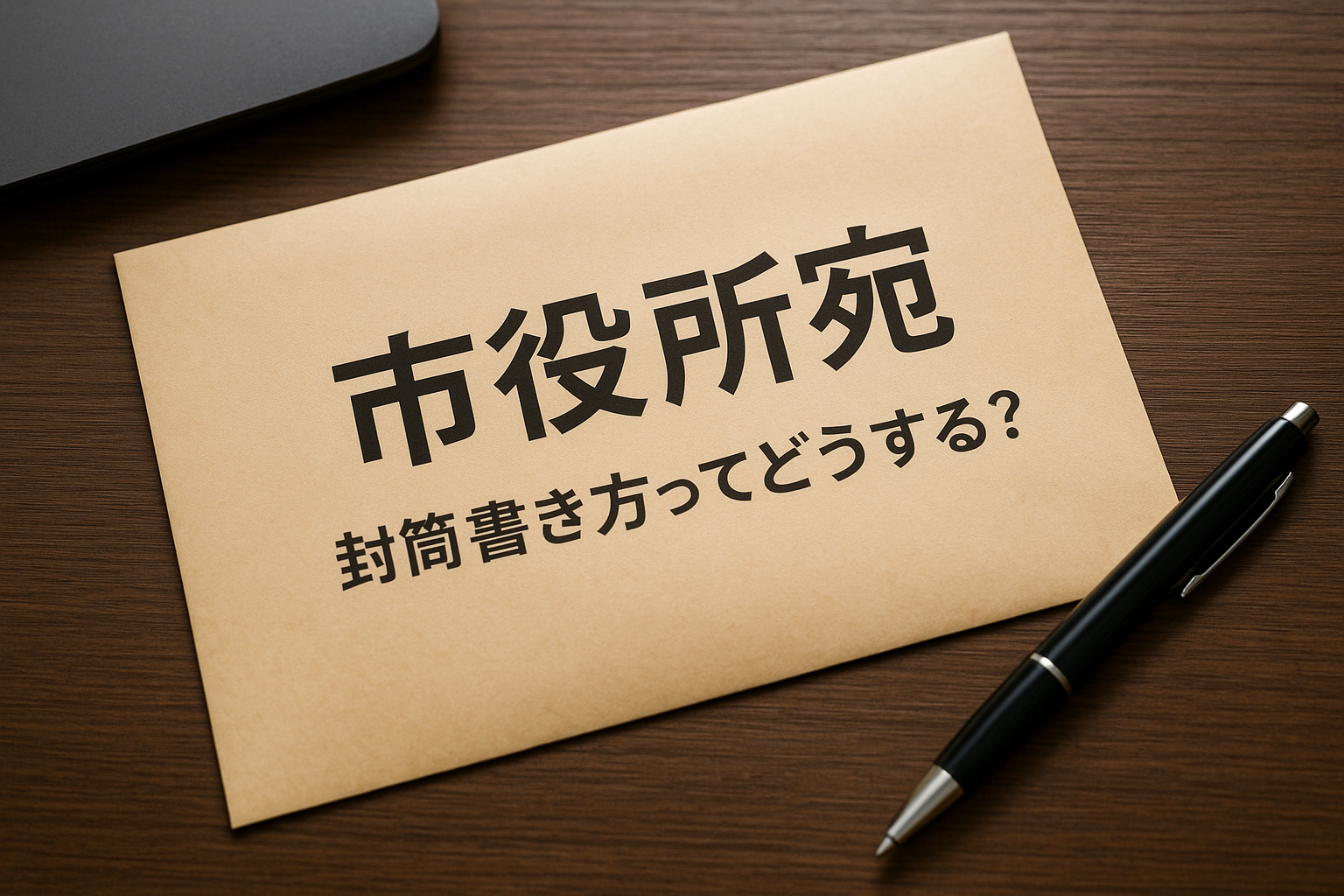 市役所宛 封筒 書き方ってどうする？