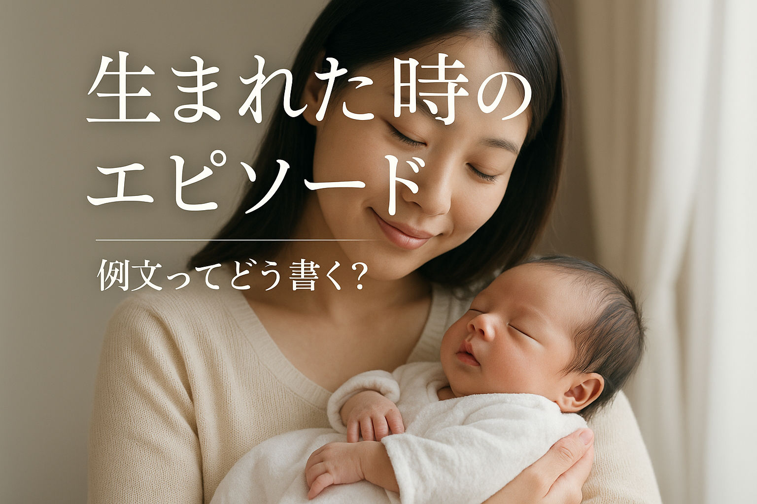 生まれた時のエピソード 例文ってどう書く？