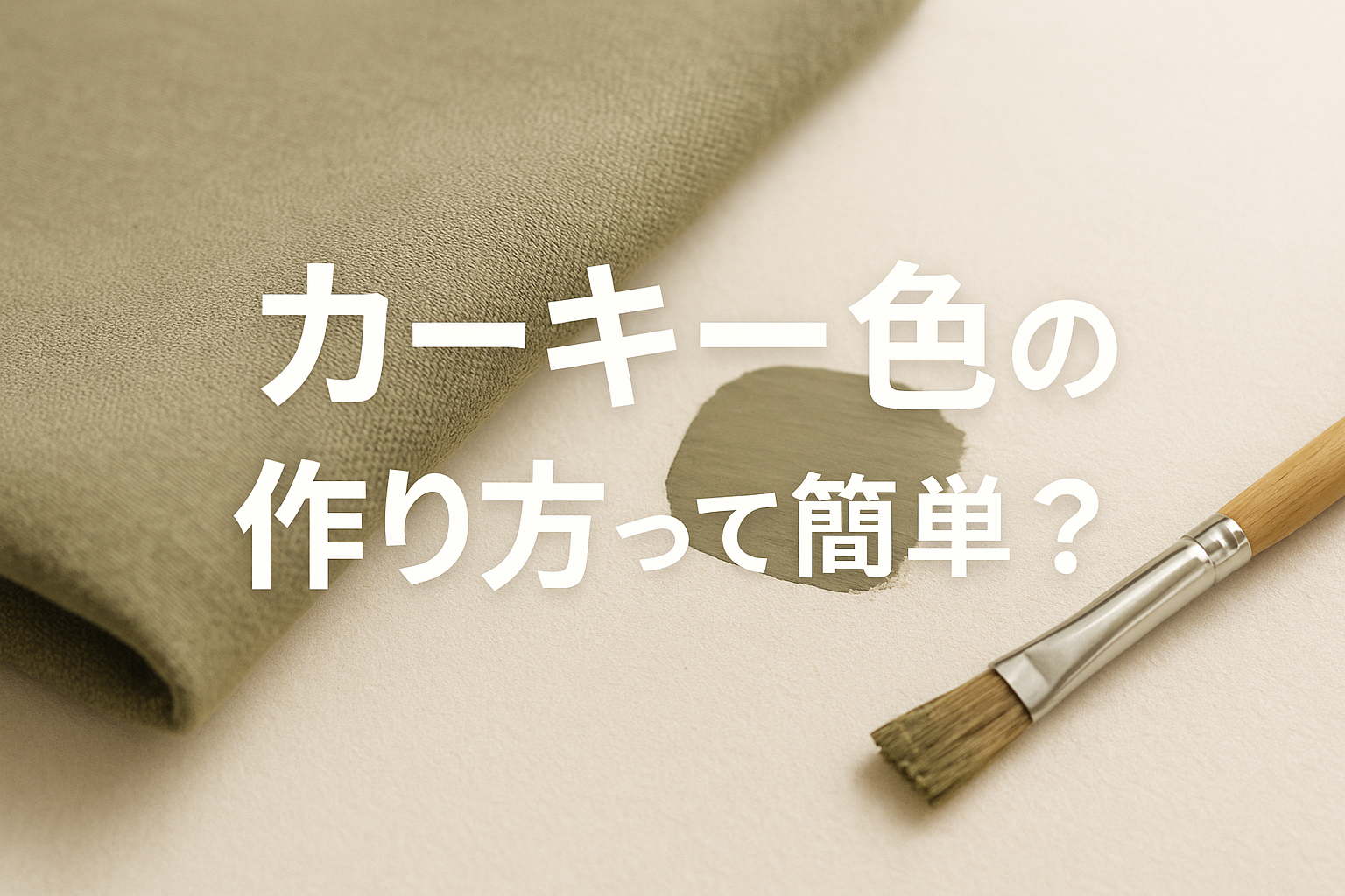 カーキー色の作り方って簡単？