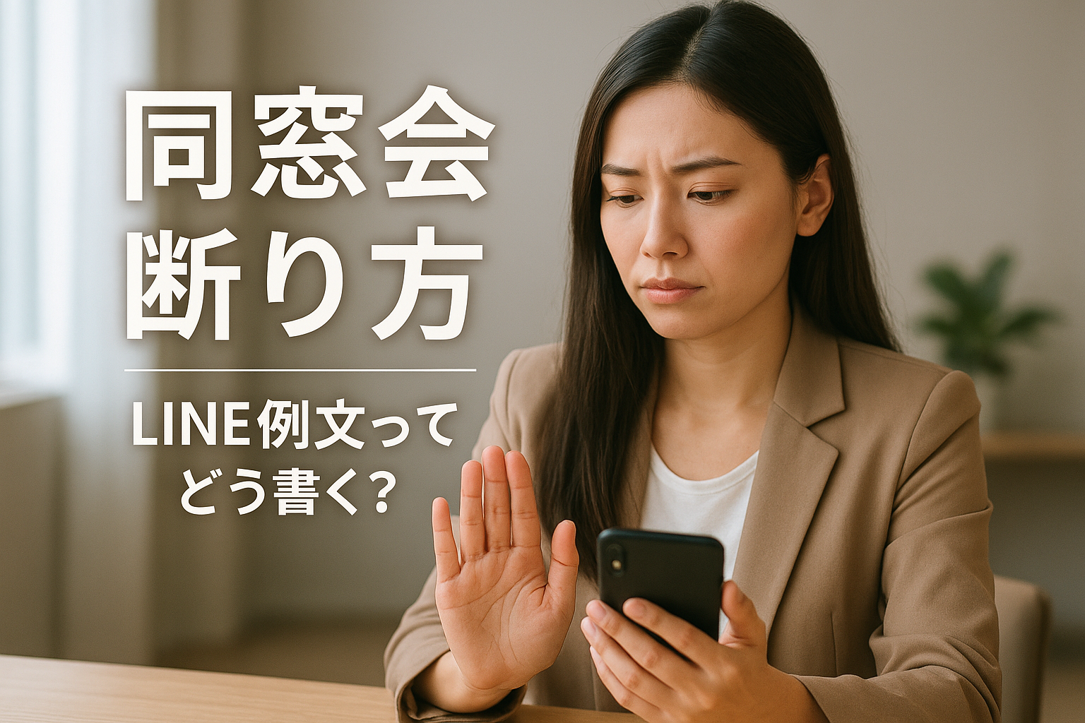 同窓会断り方 line 例文ってどう書く？