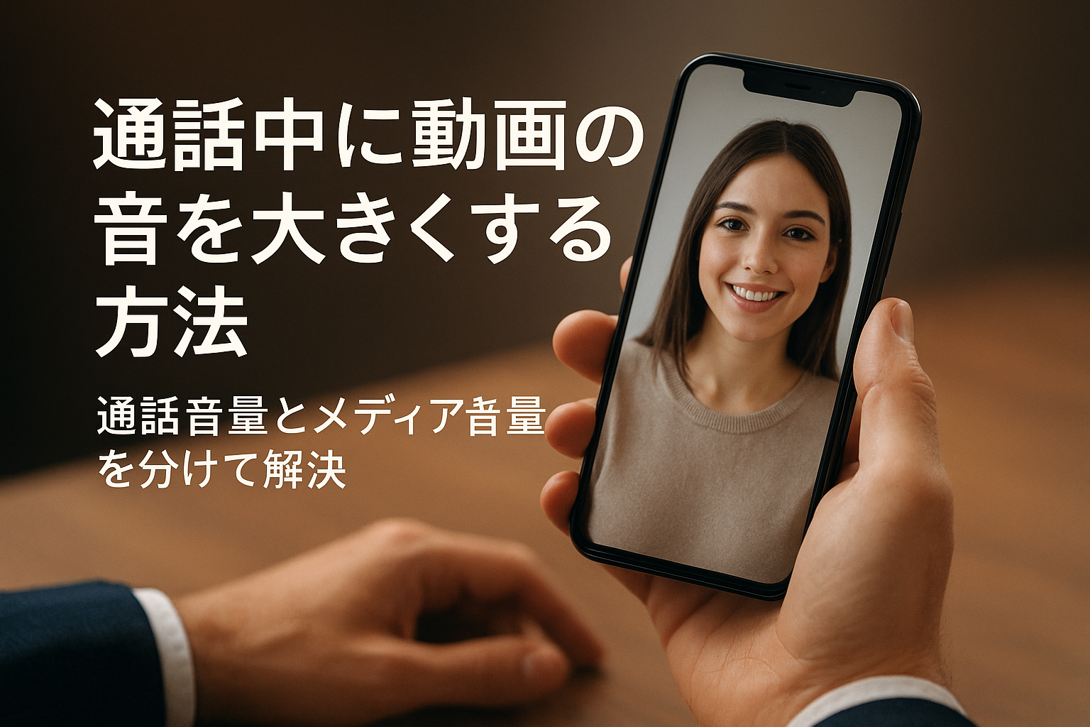 通話中に動画の音を大きくする方法|通話音量とメディア音量を分けて解決