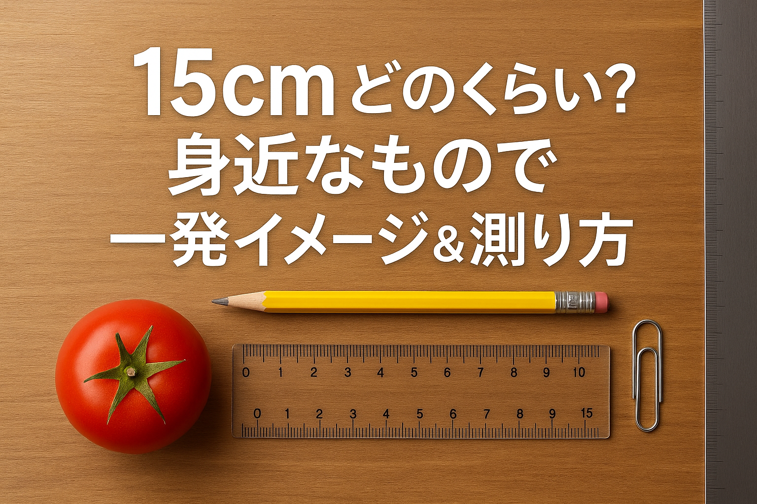 15cmどのくらい？身近なもので一発イメージ＆測り方