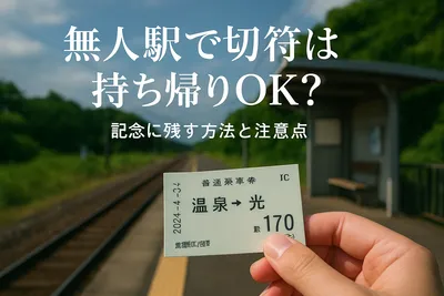 無人駅で切符は持ち帰りOK？記念に残す方法と注意点