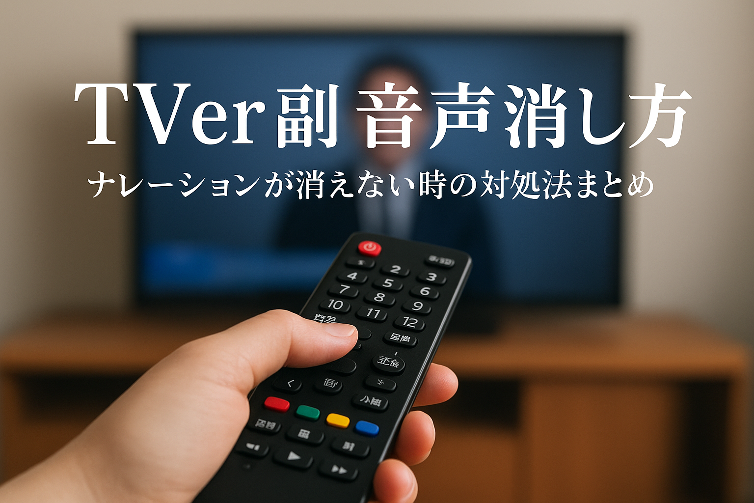 TVer副音声消し方｜ナレーションが消えない時の対処法まとめ