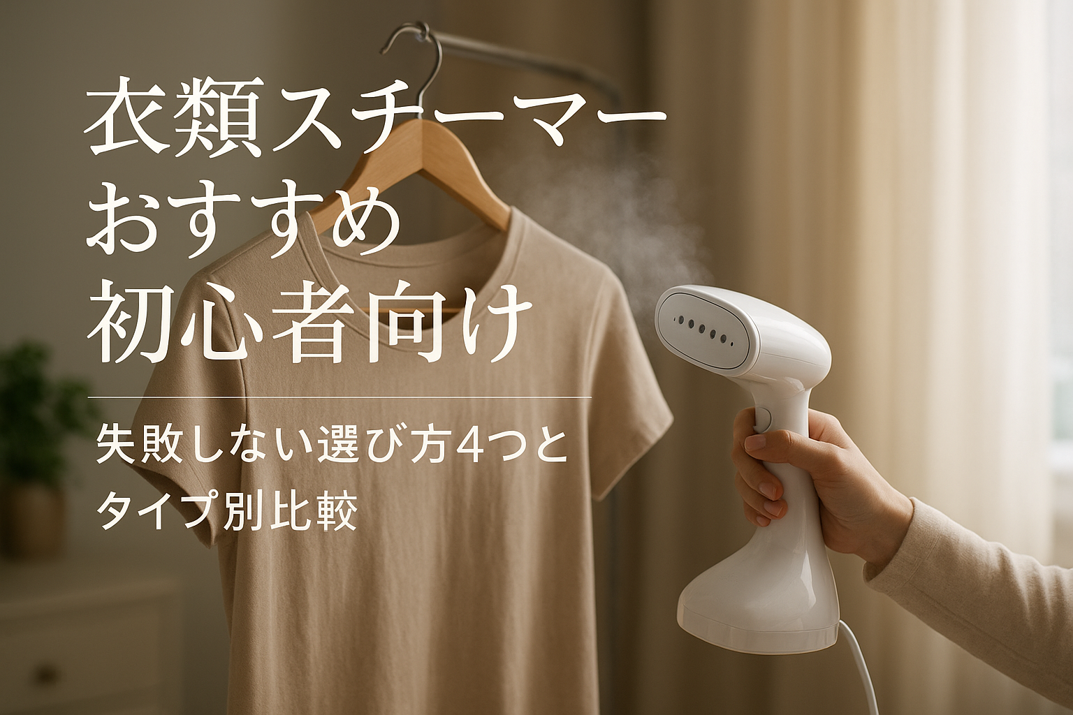 衣類スチーマーおすすめ初心者向け｜失敗しない選び方4つとタイプ別比較
