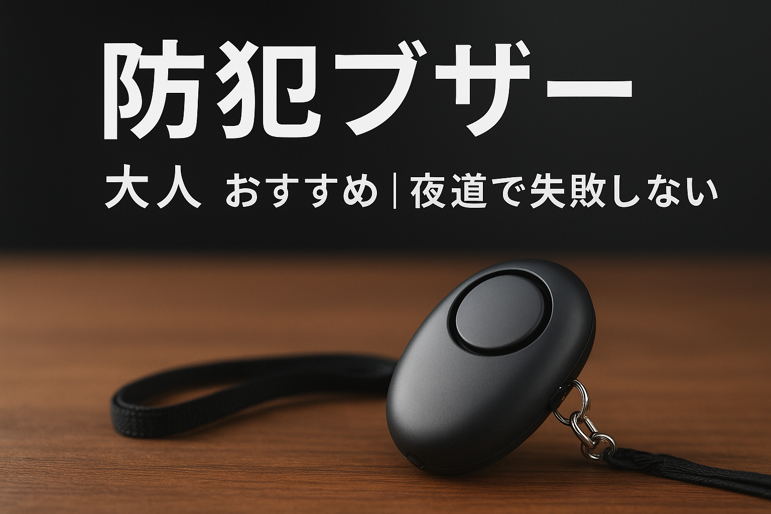 防犯ブザー 大人 おすすめ|夜道で失敗しない選び方4つ