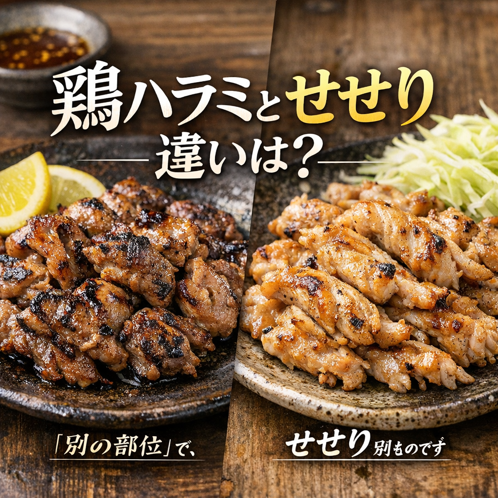 鶏ハラミとせせりは「別の部位」で、魅力も別ものです