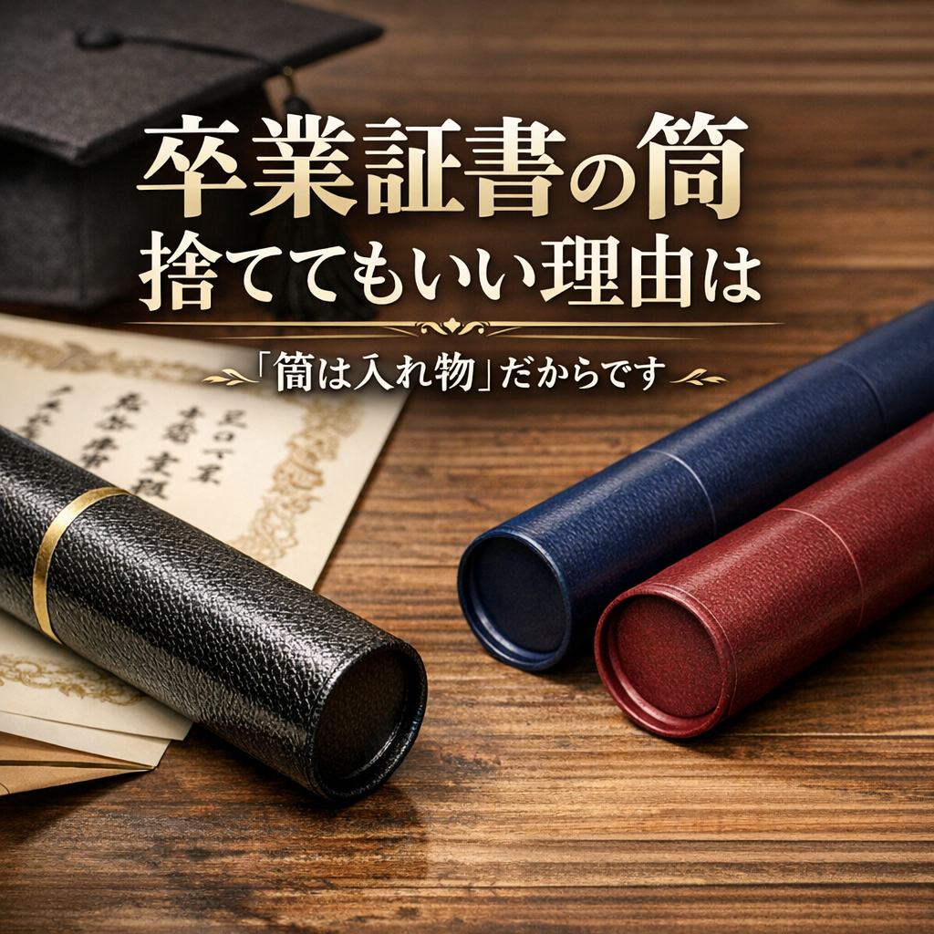 捨ててもいい理由は「筒は入れ物」だからです