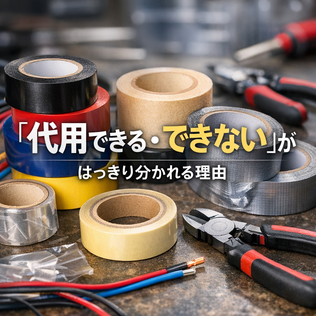 「代用できる・できない」がはっきり分かれる理由