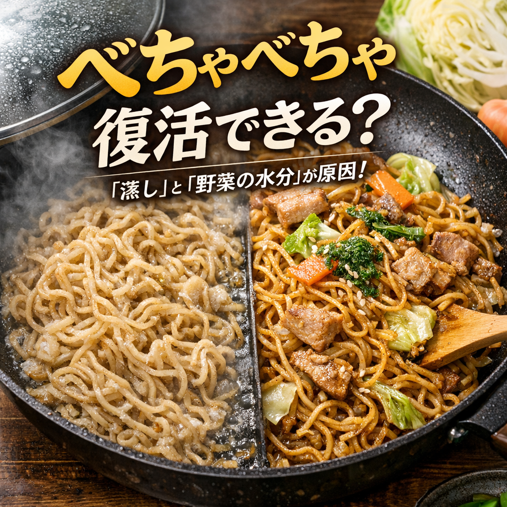 べちゃべちゃになるのは、だいたい「蒸し」と「野菜の水分」なんですね
