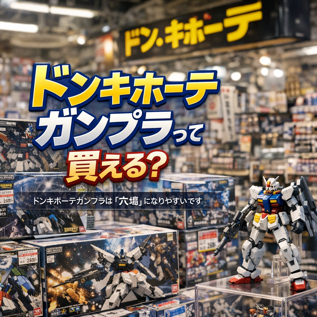 ドンキホーテガンプラは「穴場」になりやすいです