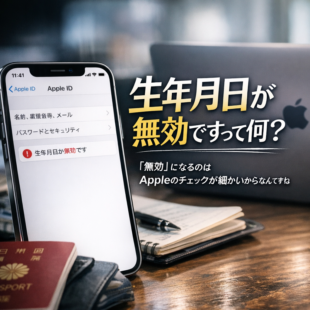 「無効」になるのはAppleのチェックが細かいからなんですね