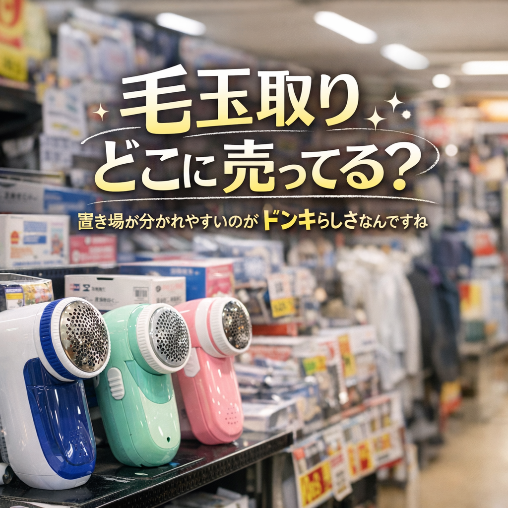 置き場が分かれやすいのがドンキらしさなんですね