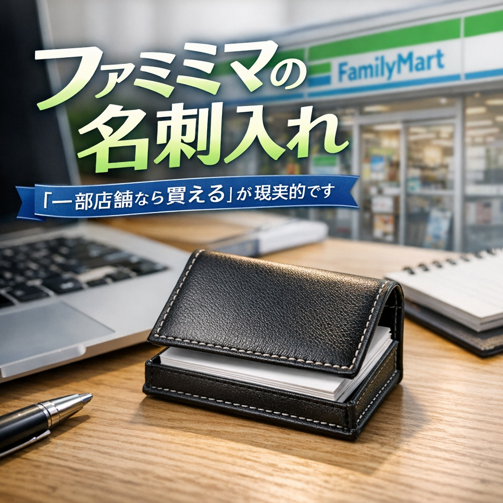 ファミマの名刺入れは「一部店舗なら買える」が現実的です