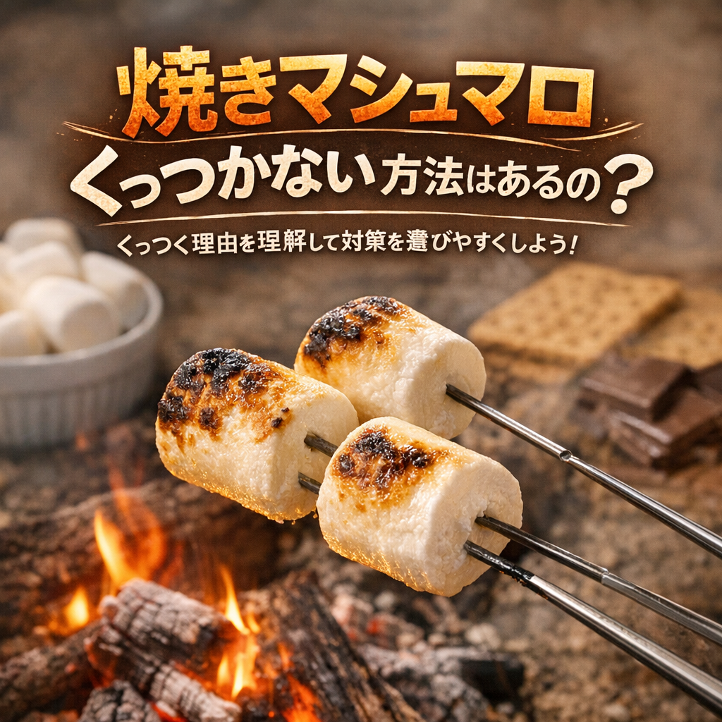 焼きマシュマロがくっつく理由を理解すると対策が選びやすいです