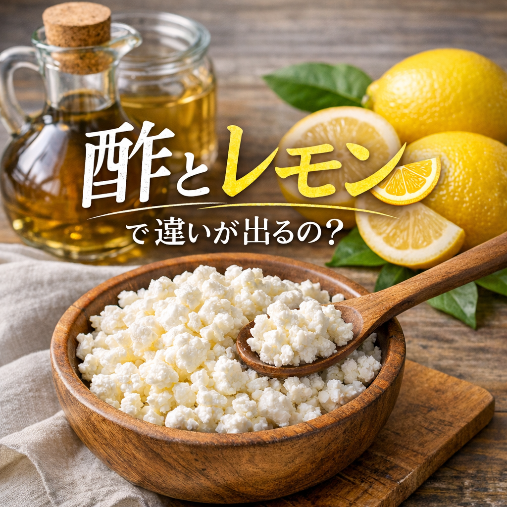 どうして酢とレモンで違いが出るの？