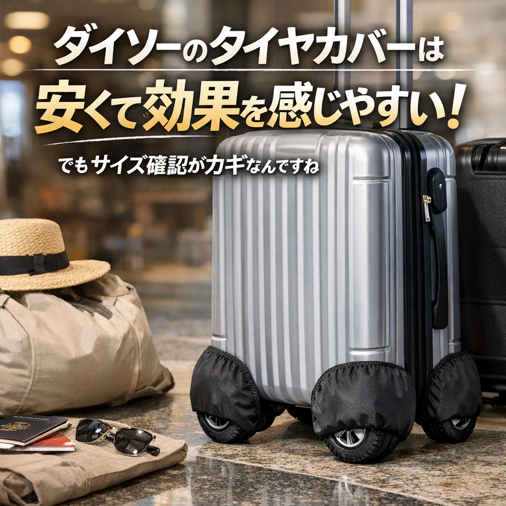 ダイソーのタイヤカバーは「安くて効果を感じやすい」けどサイズ確認がカギなんですね
