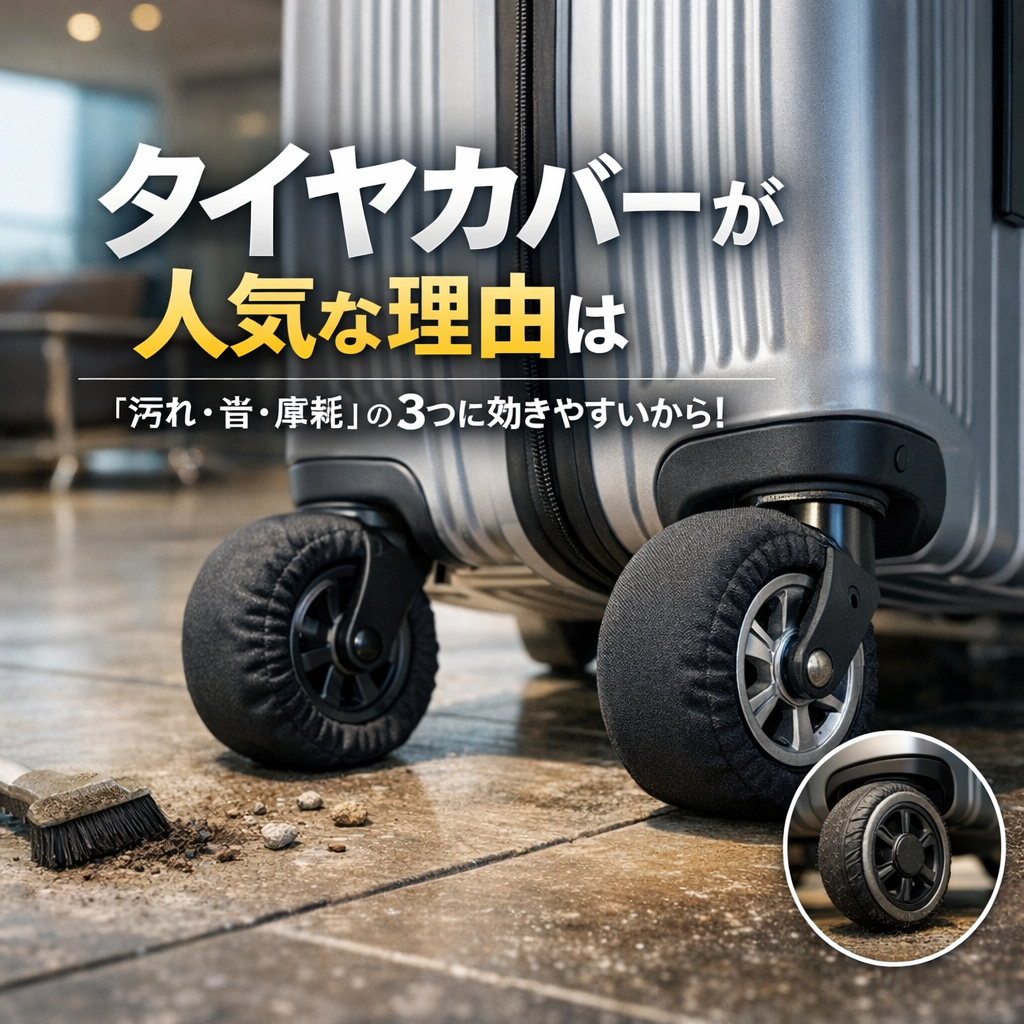 タイヤカバーが人気な理由は「汚れ・音・摩耗」の3つに効きやすいからなんですね