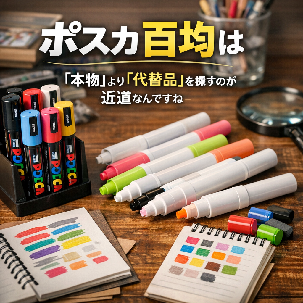 ポスカ百均は「本物」より「代替品」を探すのが近道なんですね