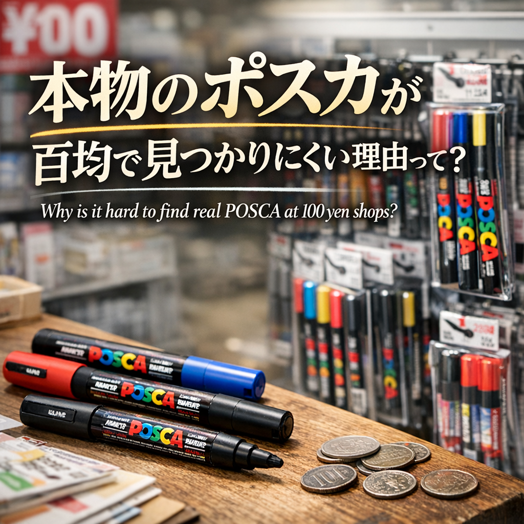 本物のポスカが百均で見つかりにくい理由って？