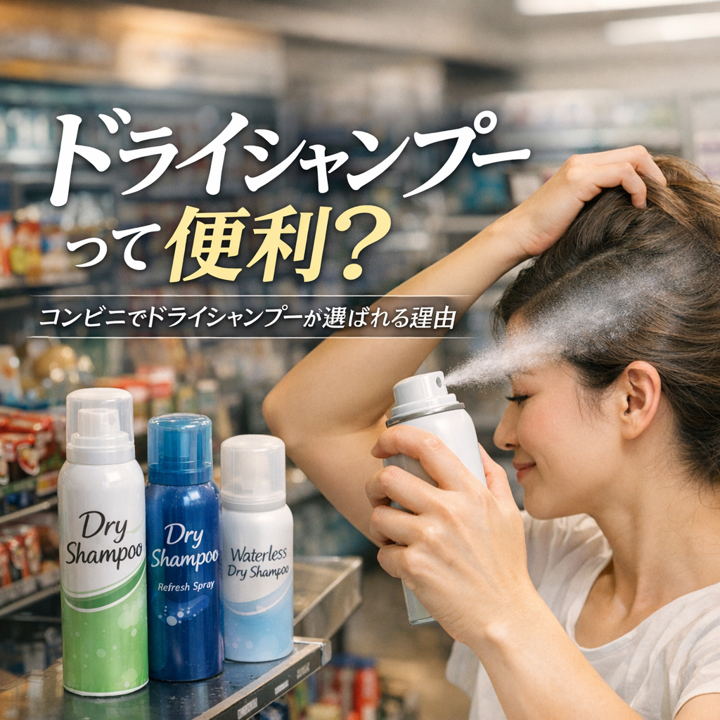 コンビニでドライシャンプーが選ばれる理由