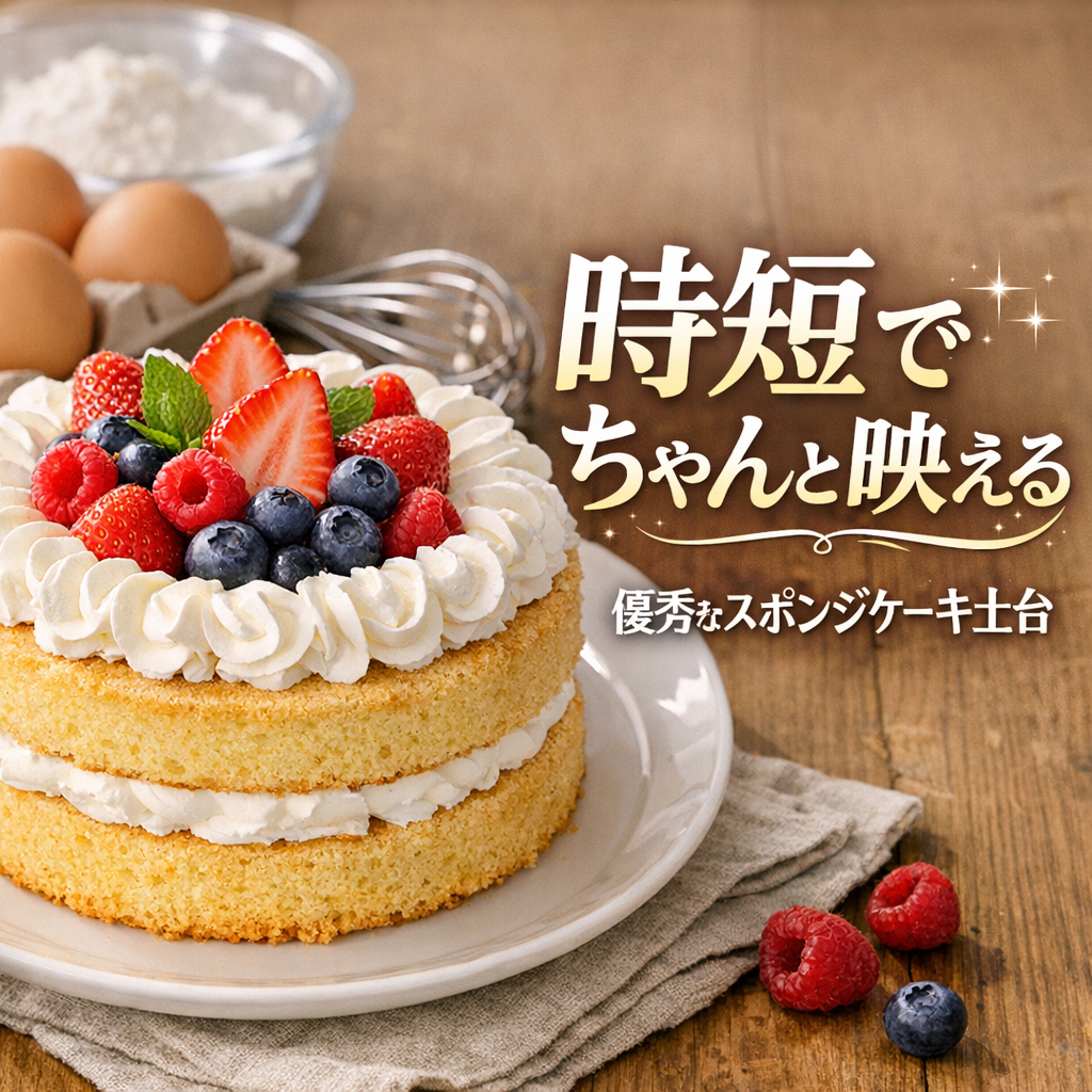 ドンキスポンジケーキは「時短でちゃんと映える」優秀な土台なんですね