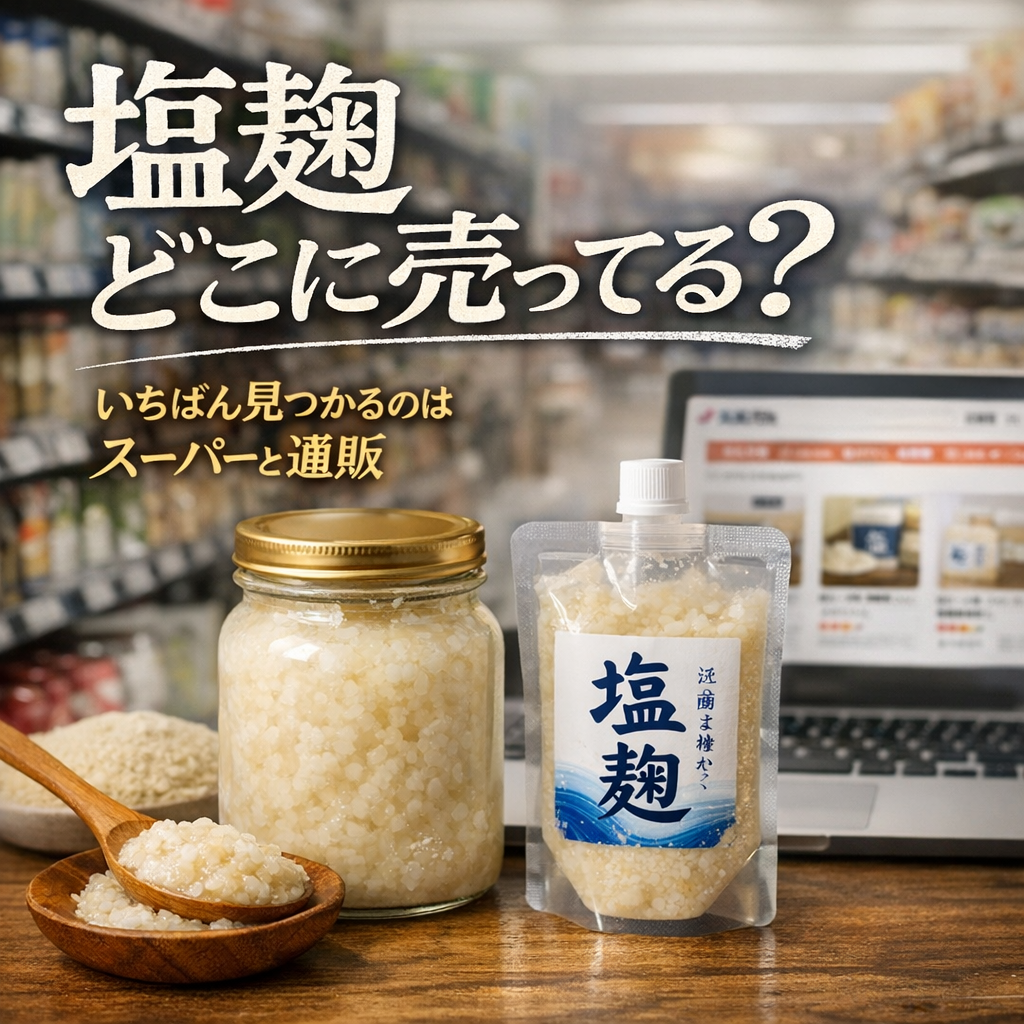 塩麹はどこに売ってる？いちばん見つかるのはスーパーと通販