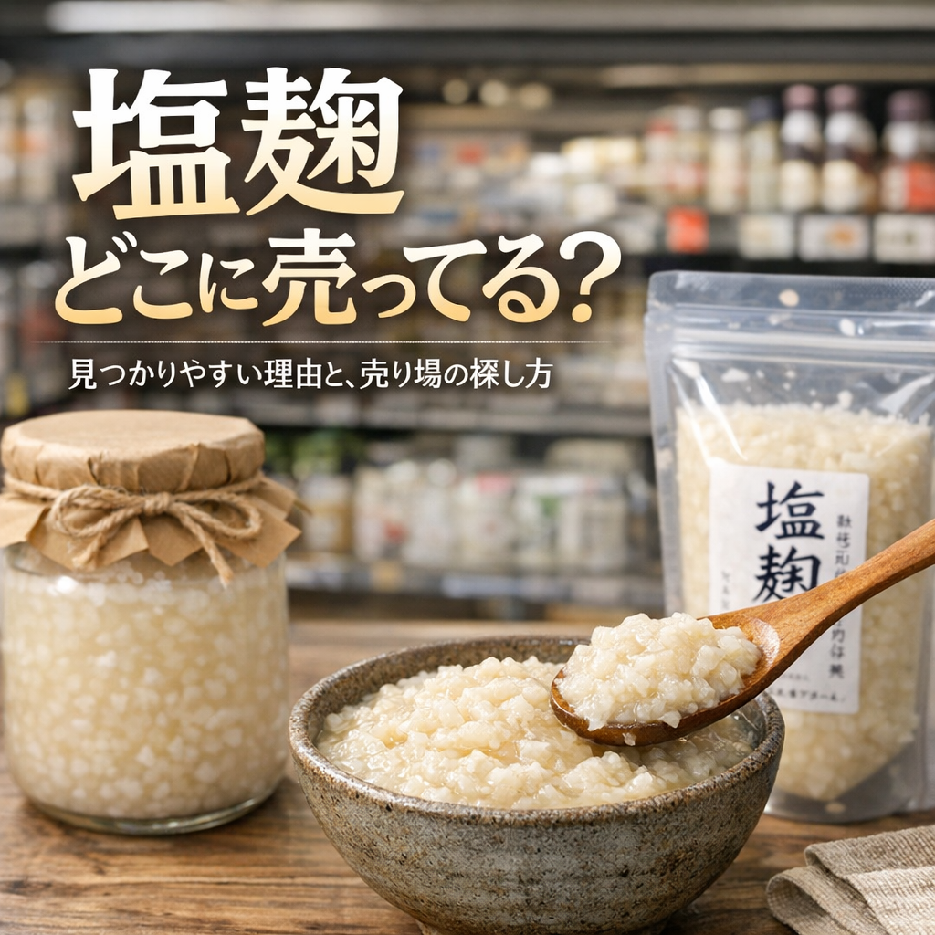 塩麹が見つかりやすい理由と、売り場の探し方