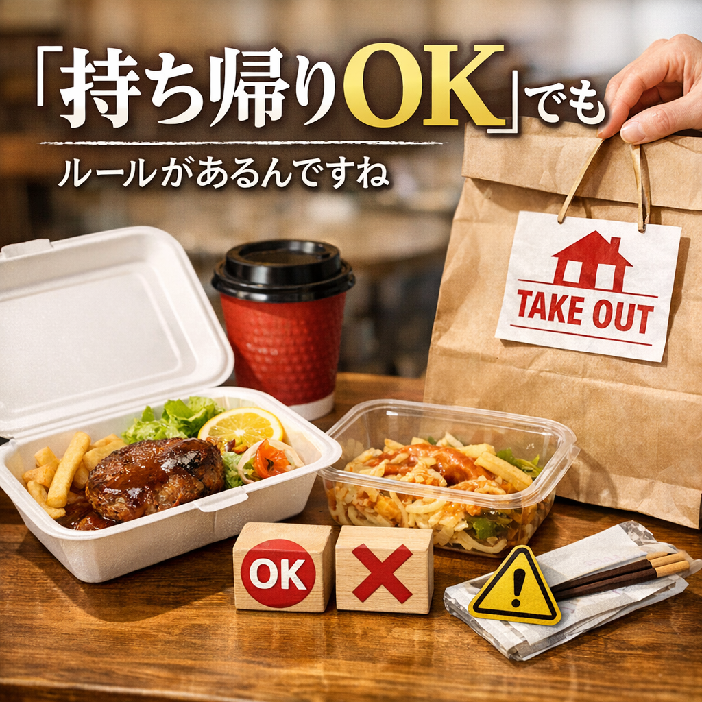 「持ち帰りOK」でもルールがあるんですね